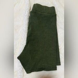 Topshop Olive Biker Shorts